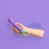 PMV20 - vibrator tip wand reîncărcabil pentru masaj - mov