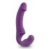Easytoys - vibrator cu curea, reîncărcabil, fără bretele - mov