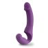 Easytoys - vibrator cu curea, reîncărcabil, fără bretele - mov