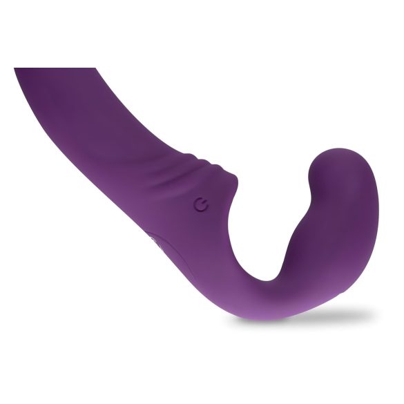 Easytoys - vibrator cu curea, reîncărcabil, fără bretele - mov