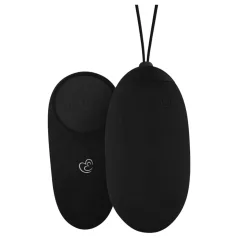   EasyToys - ou vibrator portabil, cu acumulator, rezistent la apă, cu telecomandă (negru)