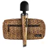 Panthra Shaka Wand - vibrator masaj reîncărcabil - design leopard negru