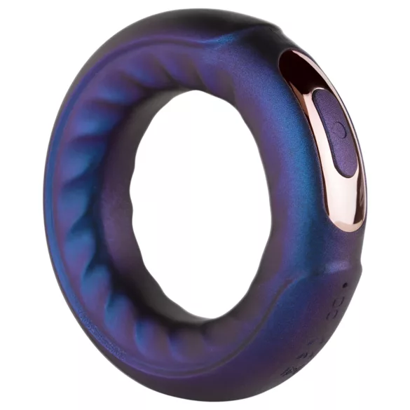 Hueman Saturn - inel pentru penis vibrator, reîncărcabil, rezistent la apă - mov