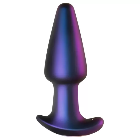 Hueman Meteoroid - vibrator anal rotativ cu bile, telecomandă - mov
