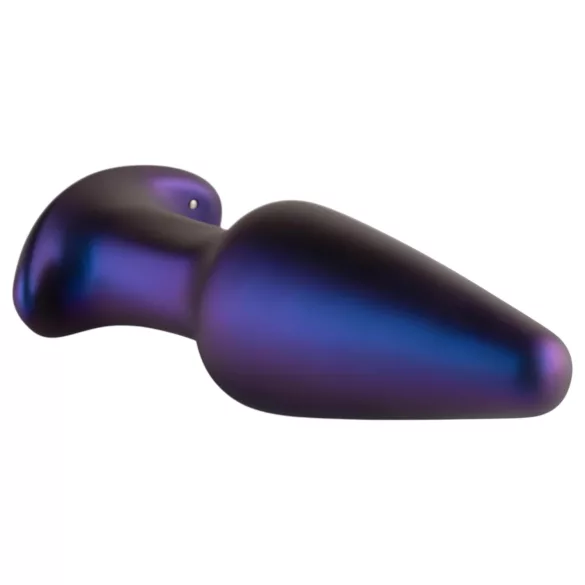 Hueman Meteoroid - vibrator anal rotativ cu bile, telecomandă - mov