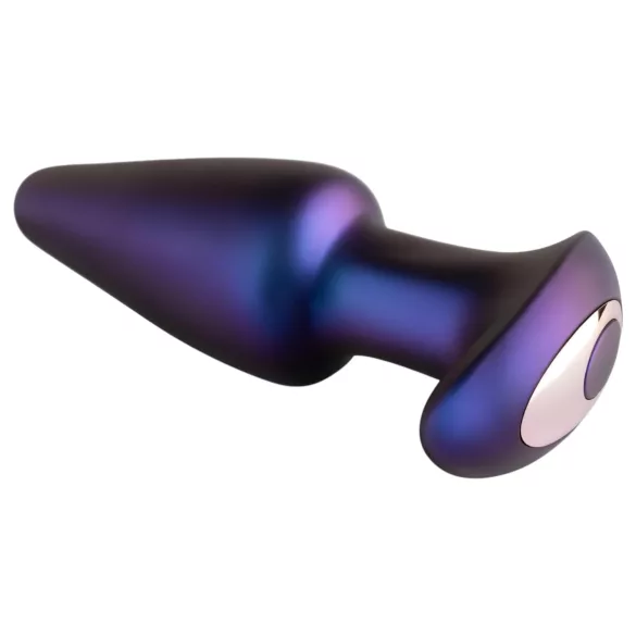 Hueman Meteoroid - vibrator anal rotativ cu bile, telecomandă - mov