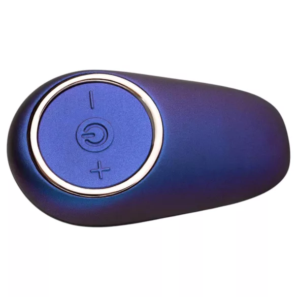 Hueman Meteoroid - vibrator anal rotativ cu bile, telecomandă - mov