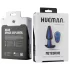 Hueman Meteoroid - vibrator anal rotativ cu bile, telecomandă - mov