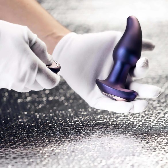 Hueman Asteroid - vibrator anal rotativ cu bile - silicon mov