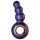Hueman Outer Space - vibrator anal cu bile, reîncărcabil - mov
