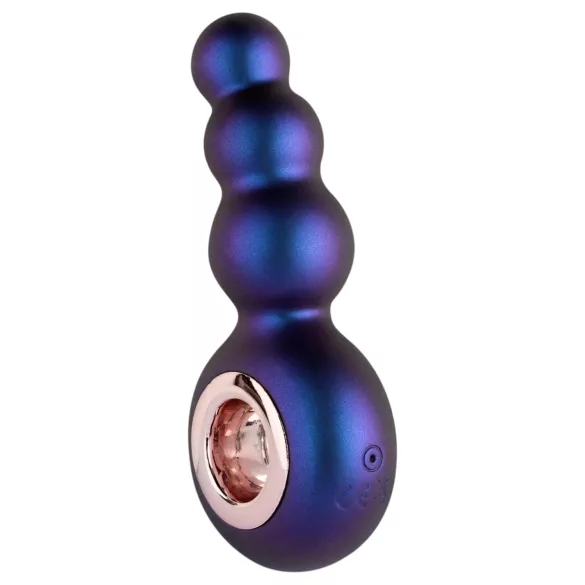 Hueman Outer Space - vibrator anal cu bile, reîncărcabil - mov