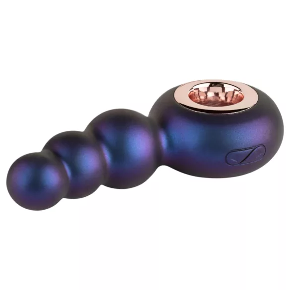 Hueman Outer Space - vibrator anal cu bile, reîncărcabil - mov
