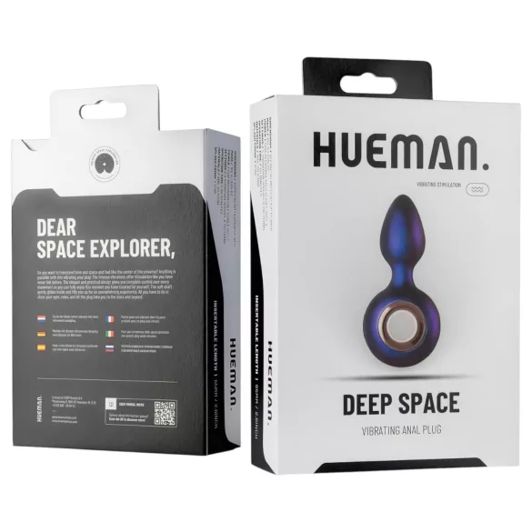 Hueman Deep Space - vibrator anal cu acumulator - silicon mov