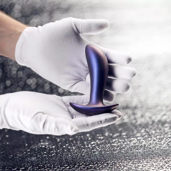 Hueman Uranus - vibrator anal cu telecomandă, reîncărcabil - mov