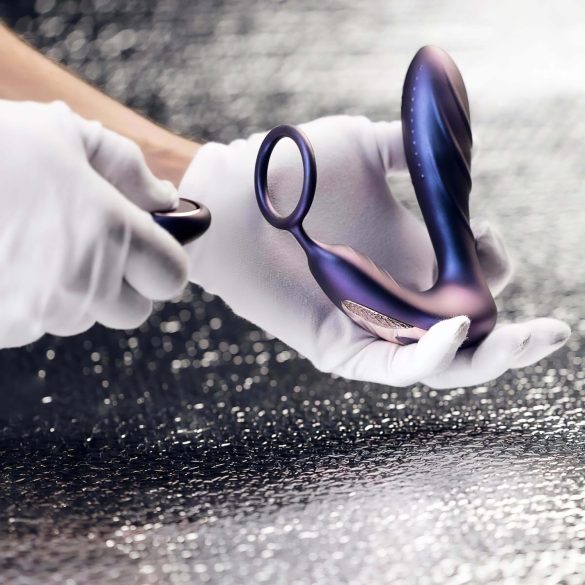 Hueman Black Hole - vibrator anal cu inel penian radio (mov)