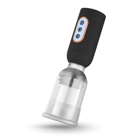 CRUIZR CS07 - pompă pentru penis cu vibrații și acumulator - negru-transparent