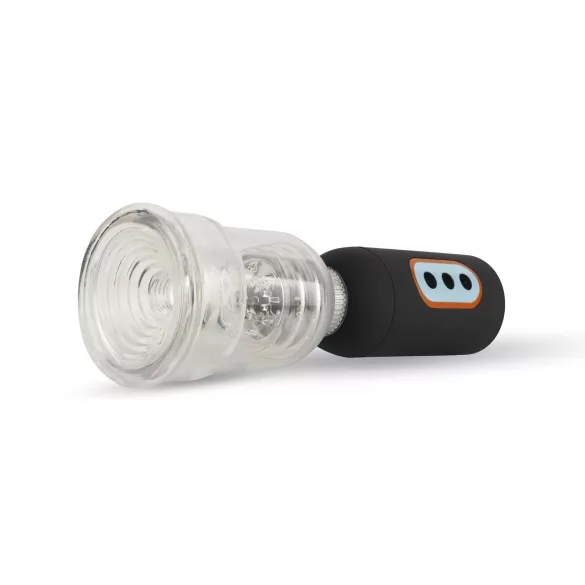 CRUIZR CS07 - pompă pentru penis cu vibrații și acumulator - negru-transparent