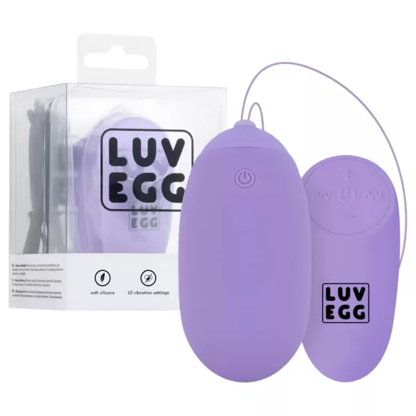 LUV EGG XL - ou vibrator cu acumulator, purtabil, cu telecomandă (mov)