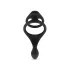 Easytoys - inel pentru penis și testicule - flexibil - negru