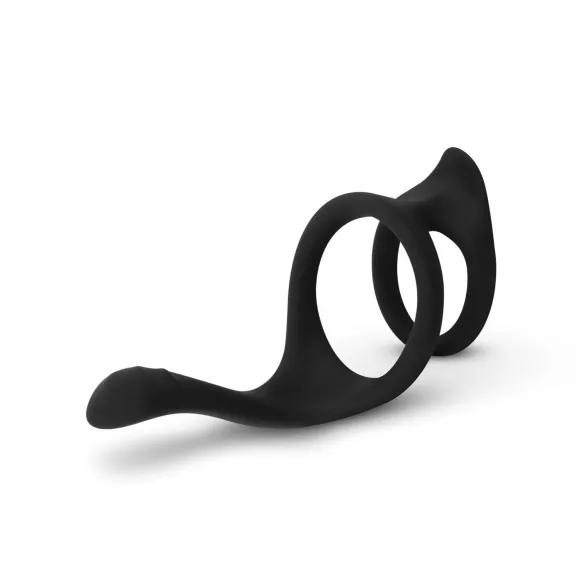 Easytoys - inel pentru penis și testicule - flexibil - negru