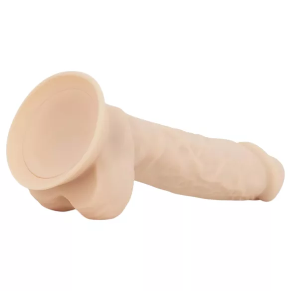 Real Fantasy Conrad - vibrator cu ventuză - 20 cm - culoare naturală