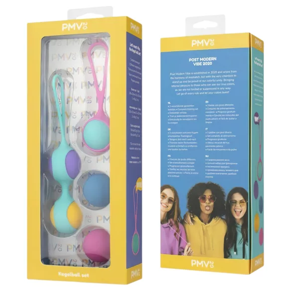 PMV20 Vita - set bile kegel ajustabile - colorate