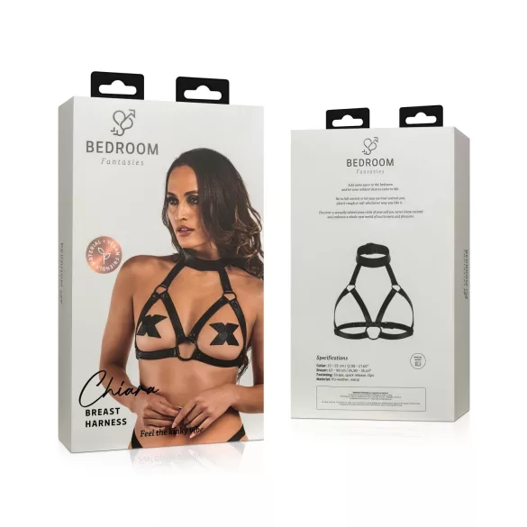 Bedroom Fantasies Chiara - top sexy transparent damă - negru - S-XL