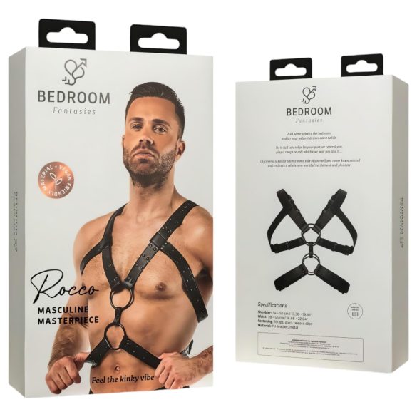 Bedroom Fantasies Rocco - body erotic damă - dantelă neagră - mărime S-XL