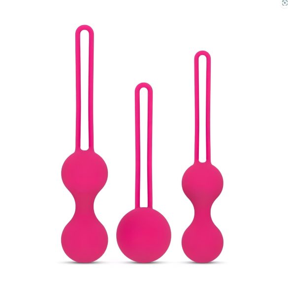 Easytoys LoveBalls - set bile kegel - 3 piese (roz)