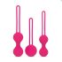 Easytoys LoveBalls - set bile kegel - 3 piese (roz)