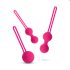 Easytoys LoveBalls - set bile kegel - 3 piese (roz)