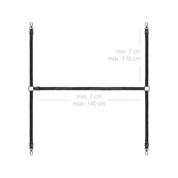 Bedroom Fantasies - set de imobilizare pat - negru