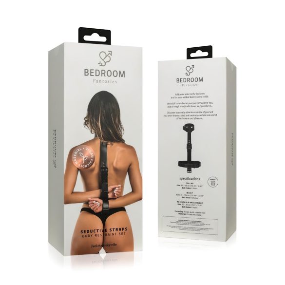Bedroom Fantasies - Set BDSM cu zgardă și cătușe - negru