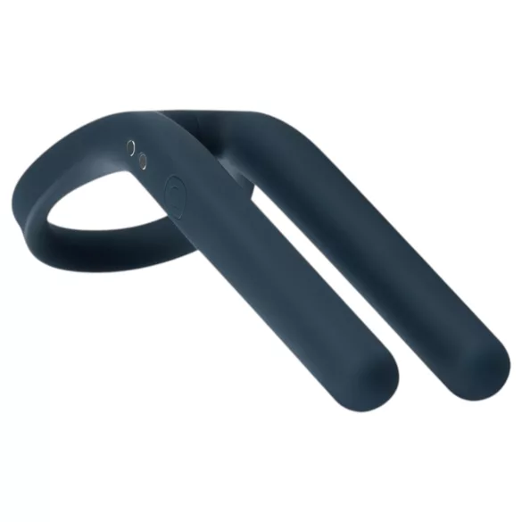 Boners - inel pentru penis și vibrator testicular reincarcabil - albastru