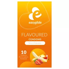 EasyGlide - prezervative aromă fructe - 10 bucăți