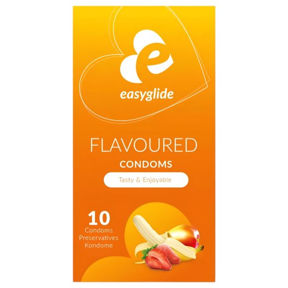 EasyGlide Arome Fructate - prezervative cu aromă de fructe (10 buc)