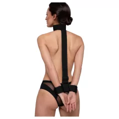 Bedroom Fantasies - set guler și cătușe plușate - negru