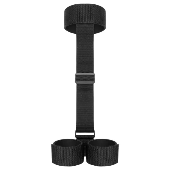 Bedroom Fantasies - set guler și cătușe plușate - negru