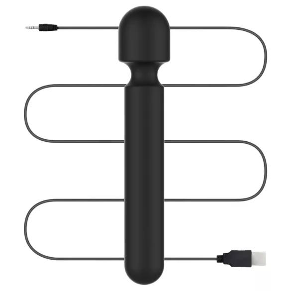 BLAQ - vibrator masaj digital mare - silicon negru