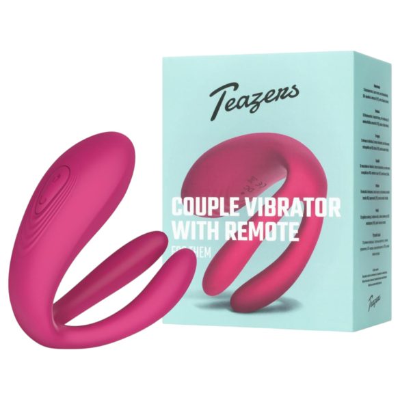 Teazers - Vibrator pentru cupluri cu 3 motoare (roz)