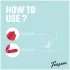 Teazers Rose - vibrator de împingere cu stimulare clitoridiană cu limbă (roșu)