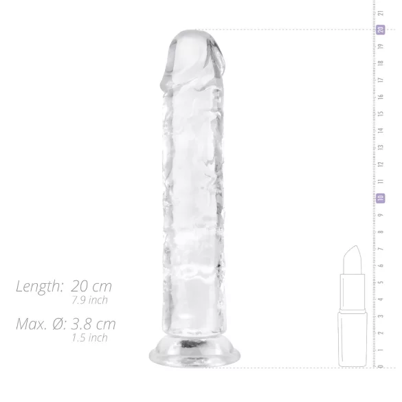 EasyToys - dildo realist gel - 18cm transparent