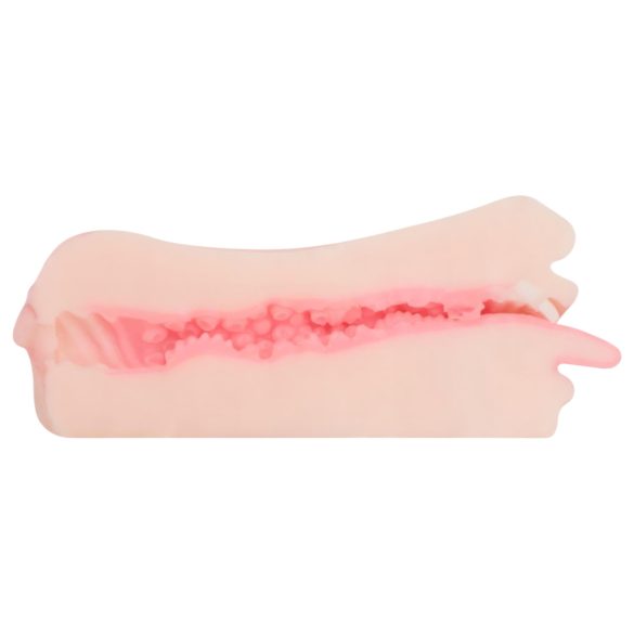 FWB - Masturbator 2în1 gură și vagin artificial - silicon natur