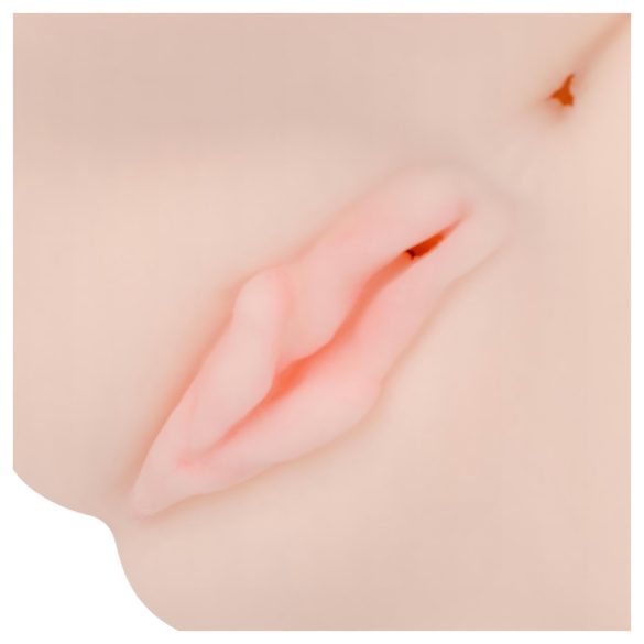 FWB - Masturbator vagin și anus cu vibrații - silicon natur