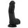 Easytoys - dildo realist cu testicule - 12 cm - negru