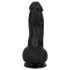 Easytoys - dildo realist cu testicule - 12 cm - negru