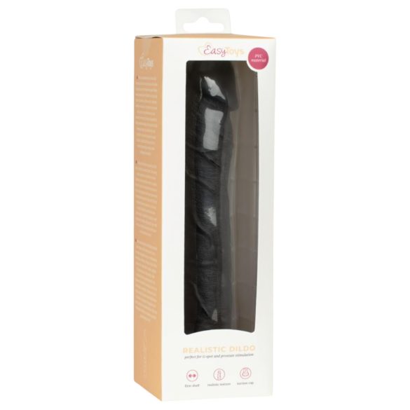 Easytoys - dildo realist - 22,5 cm - negru