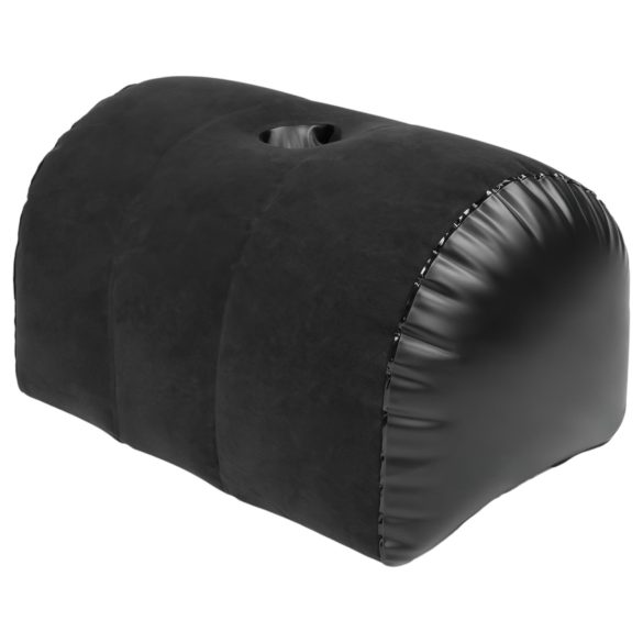Fantezii Dormitor - pernă gonflabilă pentru sex cu suport vibrator (negru)