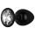 Easytoys Anal Collection - dop anal metalic cu piatră - M (negru)