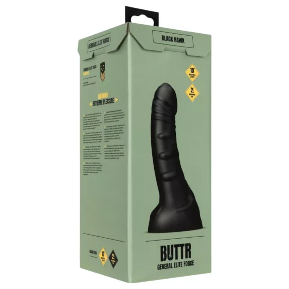 BUTTR Black Hawk - dildo anal realist - silicon negru